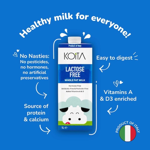 Koita Lactose Free Full Fat Milk 1L