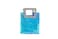 Transparent Clear Nylon Gift Bag High Quality PVC Handled Gift and Shopping Bag (Blue, 18x20x10 cm) - Pack of 12