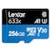 Lexar High Performance microSDHC with Adapter 633x 256GB UHS-I Black/Blue