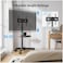 Mobile TV Stand For 32-70 Inch LCD LED Flat/Curved Panel Screen TVs, Tilt TV Cart Holds up to 88Lbs Portable TV Stand With Laptop Shelf Rolling Floor TV Stand Max VESA 400x400mm