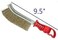 Abbasali Plastic Handle Stainless Steel Wire Brush Diy Metal Cleaner Rust Paint Removing Tool Hand Scratch Brush.