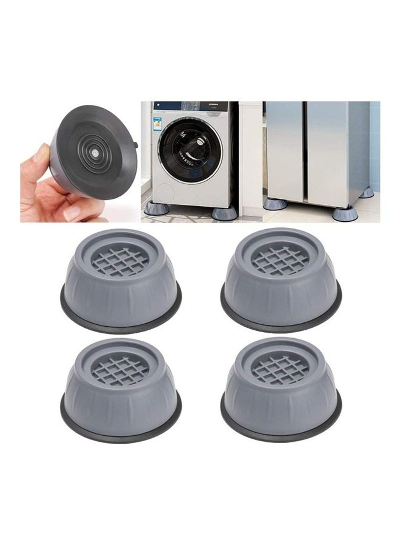 Sunshine Set Of 4 Anti Vibration Washing Machine Pads Grey 10.5cm