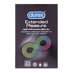 Buy Durex Extended Pleasure Condom Clear 20 PCS in Saudi Arabia