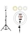 East Lady - LED Photography Ring Light With Tripod Stand Black/White
