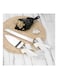 Generic Stainless Steel Wedding Cake Knife Set Silver 34x3.5x10cm