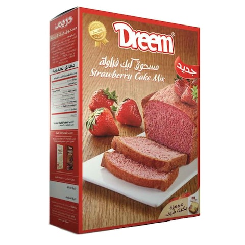 Dream Strawberry Flavor Cake Mix - 400 grams
