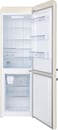 Hoover 300L Bottom Mount Retro Style Refrigerator,Total No Frost Design,Humidity Control, Electronic Control &amp; LED Light, Silver Strip &amp; Ice Twister,1 Year Warranty, Cream - HBR-M300-RC