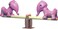 Rbwtoys New Outdoor Spring Rider Seesaw With Elephent Face 2 Kids Seat Playset RW-15238 200&times;50&times;90cm