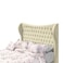 In House Lisbon Velvet Bed Frame - Queen - 200x160 cm - Beige