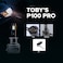 Tobys P100 Pro H1 2 Pieces 200W/Pair Power Original Tested LED Headlight Bulb Assembly 20000 Lumens 100W/Piece Xtreme Bright With Color Temperature 6500K