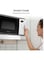 Hisense Digital Solo Microwave Oven Automatic Defrost, 9 Auto Cook Menus, Clock &amp; Timer, Easy Clean 20L, 700W, H20MOWS4, White