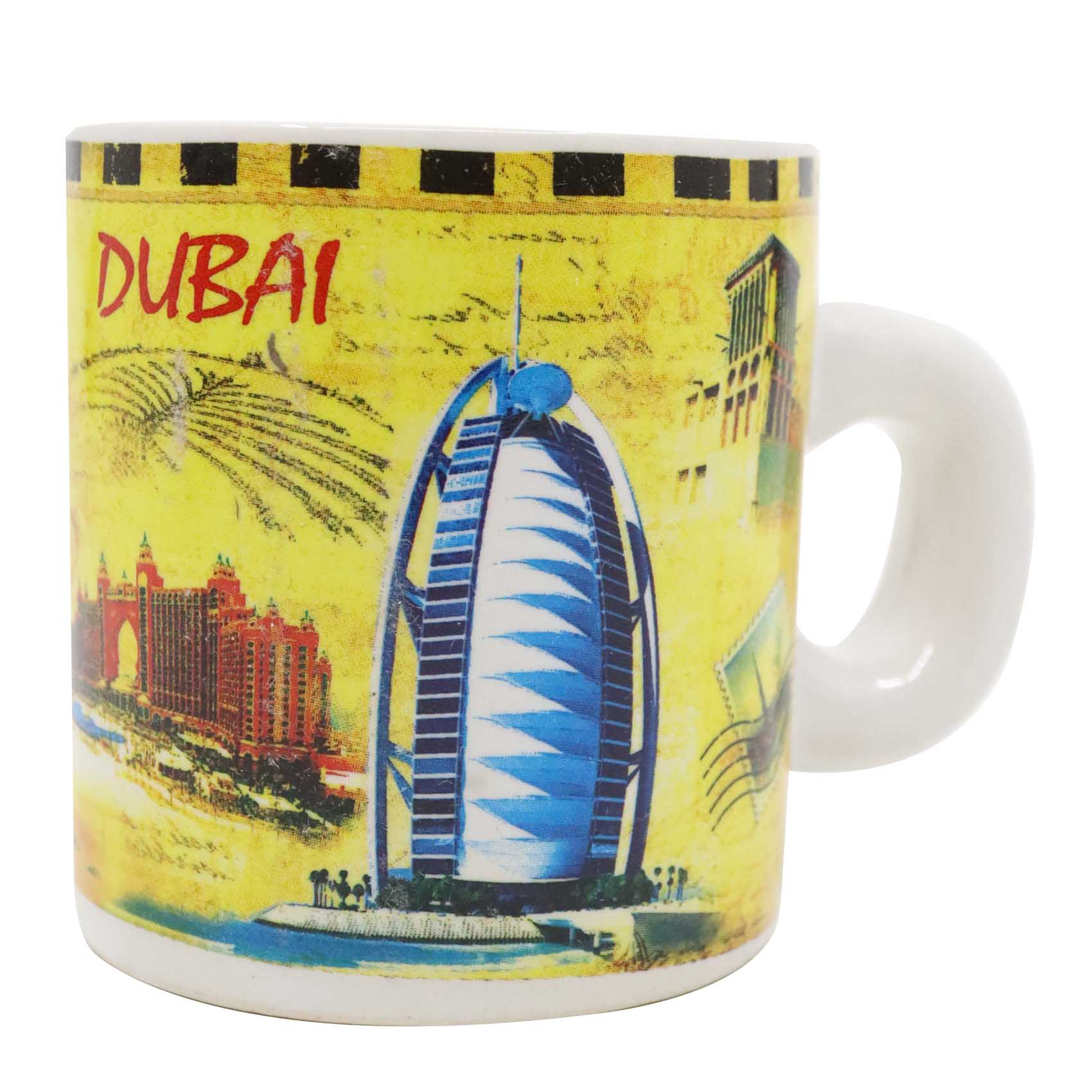 Souvenir Printed Half Mug Small Multicolour