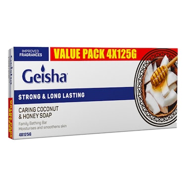 Geisha Coconut Milk &amp; Honey Value Pack 4X125g