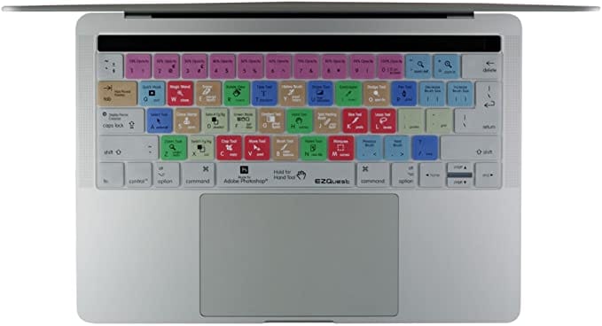 إيزكويست Ezquest Adobe Photoshop Keyboard Cover For 13 3 15 4 MacBook Pro With Touch Bar Late 201 15.4 inch