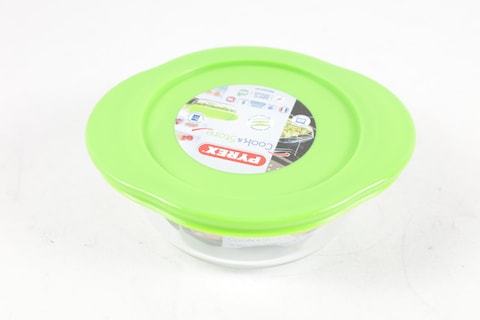 PYREX ROUND DISH WITH LID 0. 35L