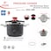 Life Smile Pressure Cooker 8 Litre Stainless Steel / Granite Coating / Effortless Locking System
