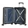Eminent Vertica Hard Case Travel Bag Medium Luggage Trolley Polypropylene Lightweight Suitcase 4 Quiet Double Spinner Wheels With Tsa Lock B0006 Black