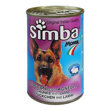 Simba Original Italian Quality Lamb Chunks Dog Food 415g