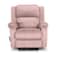 In House Velvet Rocking Recliner Chair - Light Pink - AB02