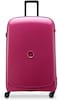 DELSEY Paris - Belmont Plus - Hard Suitcase - 4 Double Wheels - 82.5 x 52.5 x 35 cm, RASPBERRY