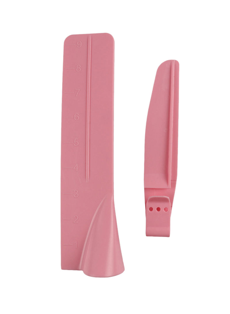 Generic Adjustable Cake Side Smoother Scraper Pink 25Centimeter