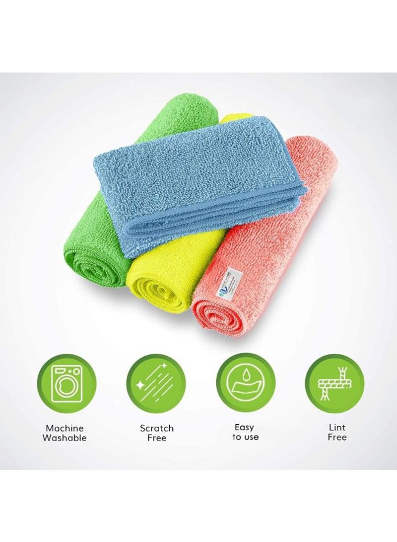 Marrkhor 8-Piece Microfiber Cleaning Cloth Set Multicolour