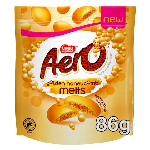 Nestle Aero Golden Honeycomb Melts Chocolate 86g