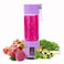 Generic-portable mini household juicer multi-function juicer juice cup charging juice cup wholesale 4 leaf purple plastic cup