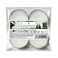 Aladino Scented Maxi Tealight Candle Gelsomino Jasmine White 4 PCS