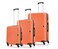 Parajohn PJTR3174 3  (20",24",28") 4 Wheels Pcs Trolley Luggage Set, Orange