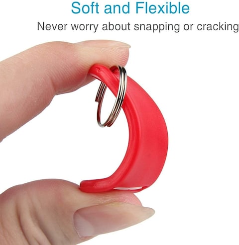 Generic Key Tags, 50 Pack Tough Plastic Id Labels Keyring Keychain With Split Ring And White Label, 10 Assorted Colors