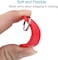 Generic Key Tags, 50 Pack Tough Plastic Id Labels Keyring Keychain With Split Ring And White Label, 10 Assorted Colors