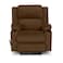 In House Velvet Classic Cinematic Recliner Chair With Cups Holder - Brown - Lazy Troy