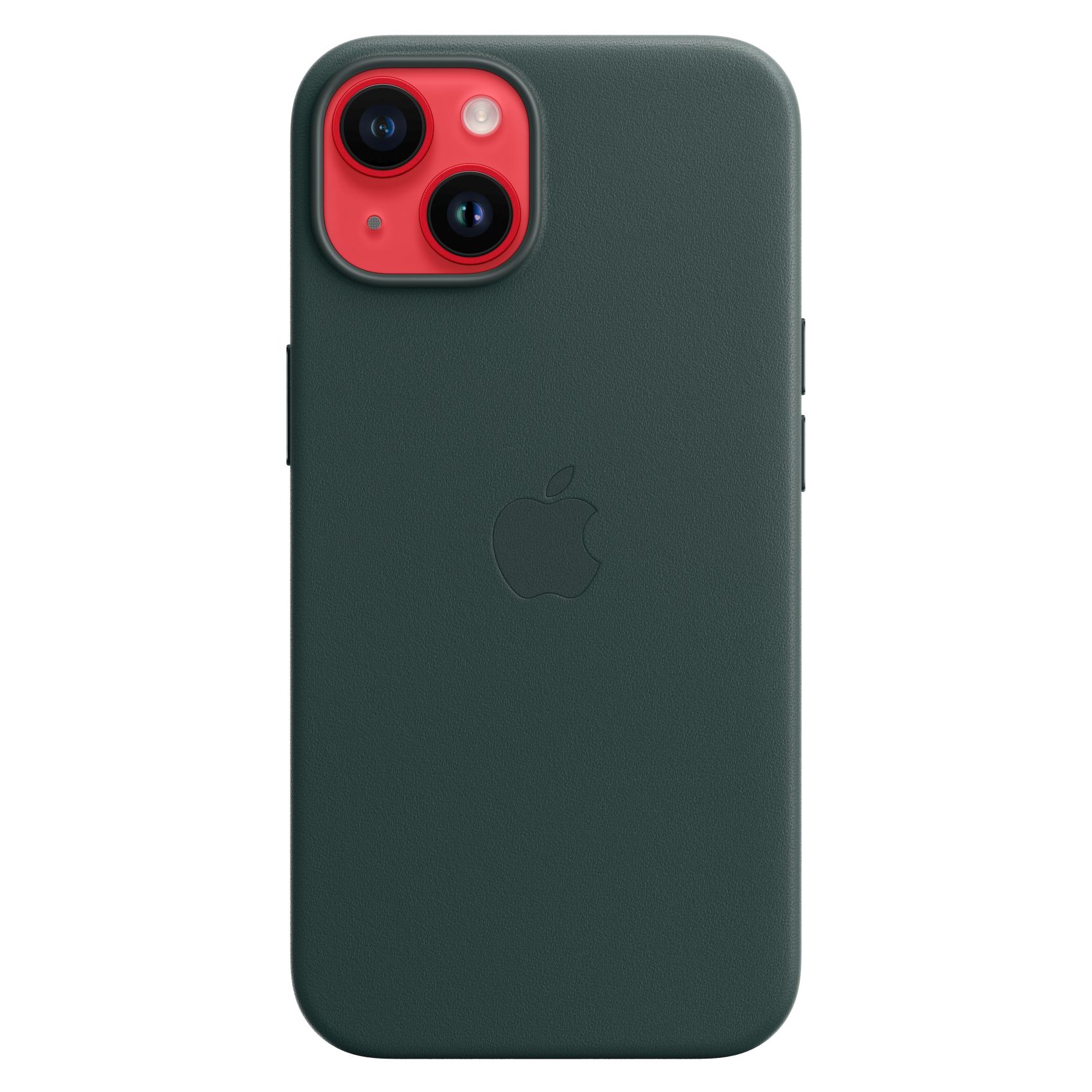 Apple Leather Case With MagSafe For iPhone 14 Forest Green
