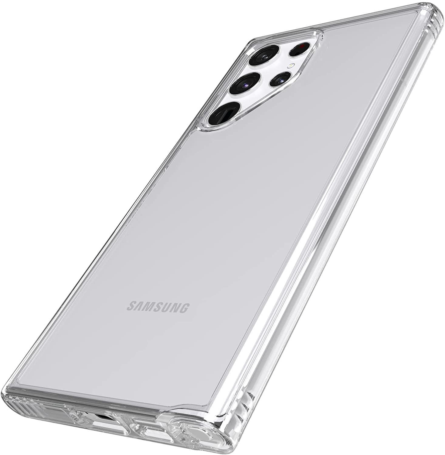 Tech21 Evo Clear for Samsung Galaxy S22 Ultra &ndash; Clear and Protective Phone Case with 12ft Multi-Drop Protection