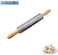 Kitchen Roller for Baking Fondant, Cakes, Pastry, Bakery, Pizza and Fondant, Flour and Professional Dough Rolling Pin (6 Inches), Stainless Steel Material