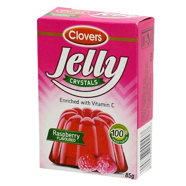 Clovers Jelly Crystal Strawberry Dessert Mix 85g