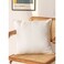 Luna Home 1 Piece 50*50cm Size, 100% Linen Cushion Cover, Solid Ivory