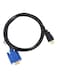Generic HDMI Male To VGA Adapter Cable 1.8meter Black/Blue