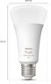 Philips HUE White And Colour Ambiance Smart Light Bulb 100W - 1600 Lumen [E27 Edison Screw] With Bluetooth For Indoor Home Lighting, Livingroom, Bedroom Works With Voice Control Alexa