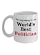 muGGyz This Mug Belongs To The World's Best Teacher Printed Ceramic Coffee Mug White/Black/Red 11Ounce