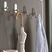 ZALCOON Golden Cloth Hook for bathroom, kitchen,  (Black) Towel robe Hook,  Stainless Steel, With Marble Oval Plate  Heavy Duty Wall Mounted Robe Hooks , Bathroom Organizer (Pack of 2)