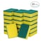 Esonmus- 20pcs Multi-purpose Double-faced Sponge Scouring Pads Dish Washing Scrub Sponge Stains Removing Cleaning Scrubber Brush for Kitchen Garage Bathroom