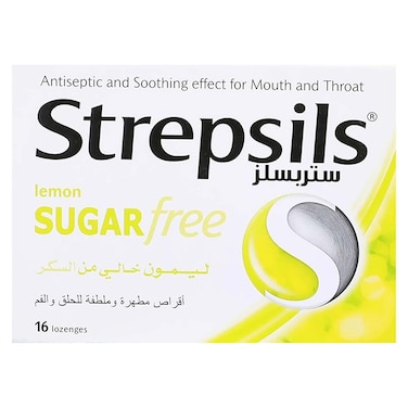 Strepsils Sugar Free Lemon Soothing Drops - 16 lozenges