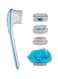 Spin Spa Rolled Bath Brush Blue/White 20.3 X 9.5 30.5cm