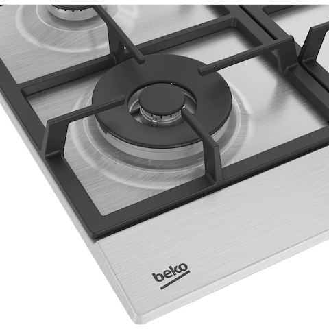 Beko Built-In Hob Gas HIAW64225SXL, 1 Year Manufacturer Warranty