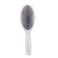 3ME Maestri Pneumatic Soft Touch Hair Brush With Rubber Rectangle Plastic Pins, For Smoothing, Styling and Detangling Hair, #3416, White - 1 Piece