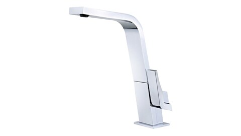 TEKA IC 915 Single Lever Kitchen Tap With Flat Swivel Spout in Chrome