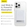 Baseus Foldable Magnetic MagSafe Bracket with Metal Stand for iPhone 14, 13, 12, Pro, Mini, Max, Plus White
