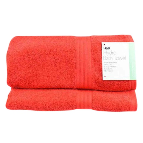 H&amp;B HYDRO BATH TOWEL BRIGHT RED